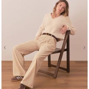 LN Marine Layer Teddy Eyelash V-Neck Sweater Sz. L